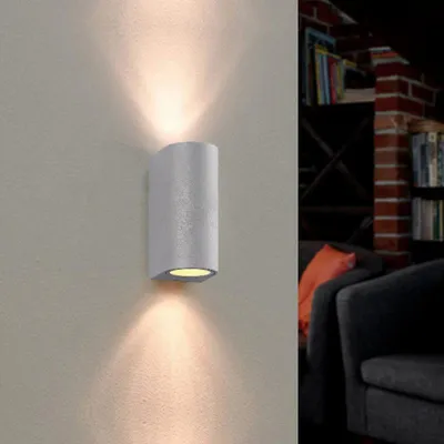 Produktbild von Wandleuchte Silber LED IP44 Doppelstrahl GU10