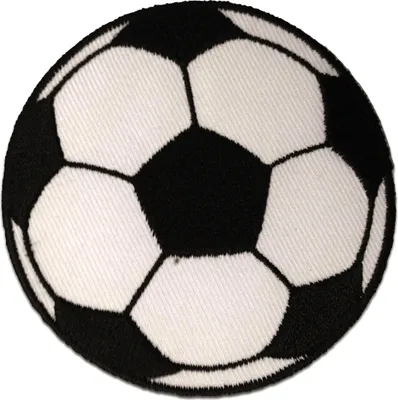 Obrázek produktu pro Fotbal - záplata, nažehlovací záplata, nažehlovací záplata, nášivka, k nažehlení, velikost: Ø 5,5 cm
