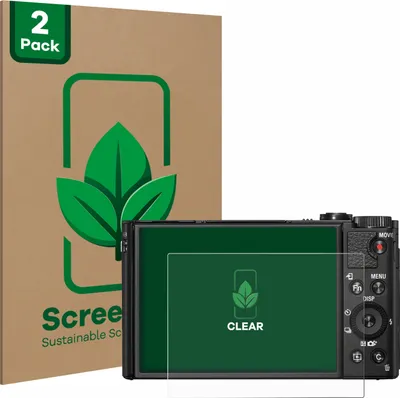 Produktbild von 2x ScreenLeaf Schutzfolie für Sony Cyber-Shot DSC-HX99 nachhaltiger Displayschutz Display Schutz Folie Klar Transparent