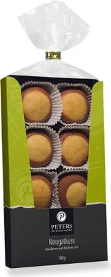 Produktbild von Peters Nougat Kuss aus leckerem Haselnuss Nougat und Vanille 100g