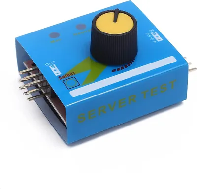 Zdjęcie produktu dla Tester serwomechanizmu 3CH 4.8V-6V | Tester ESC analogowy i cyfrowy | Idealny do helikopterów CCPM, baterii tabletów, WLtoys 144001, niebieski