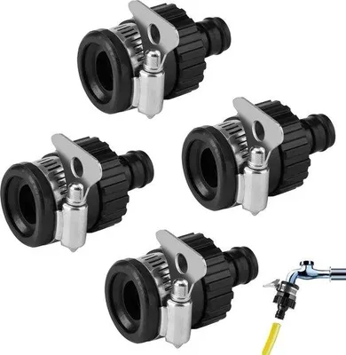 Immagine prodotto di Waterdief adattatore universale per tubo d'acqua - Per rubinetti 14-24mm - Raccordo per tubo da giardino Waterdief