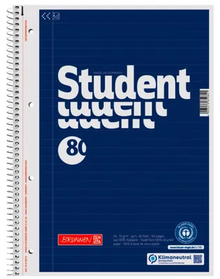 Zdjęcie produktu dla Well College Pad Student Recycling DIN A4 w linie 80 kartek