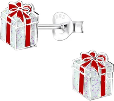Produktbild von Ohrstecker Weihnachten: Ohrringe Silber 925 für Kinder & Damen Geschenk (Gift)
