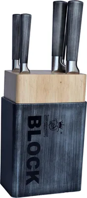 Image de Ensemble de couteaux 6 pièces – Bloc à couteaux – Couteaux de cuisine – Acier inoxydable – Bordeaux – Royal Swiss