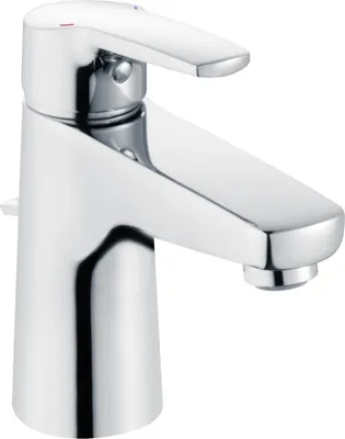 Produktbild von heinrichschulte NIEDERDRUCK-Waschtischarmatur omega_2, mit Ablaufgarnitur