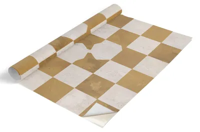 Imagen del producto de Película adhesiva para muebles - Película autoadhesiva para muebles, 100x50 cm - Película para muebles, ideal para armarios - Película para muebles - Película para la cocina - Resistente al agua - Lavable - Autoadhesiva - Sin burbujas de aire - Diseño: cuadros de mostaza