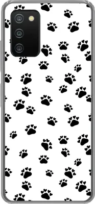Produktbild von MuchoWow® Handyhülle Schutzhülle Hülle für Telefoonhoesje Samsung Galaxy A03s Muster - Katze - Pfoten - Jungen - Mädchen - Kinder - Kind Silikon Softcase Handy Hülle - Schutz