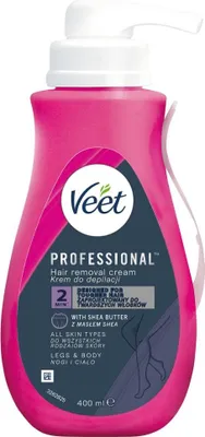 Image de Veet Professional crème dépilatoire au beurre de karité, 100ml