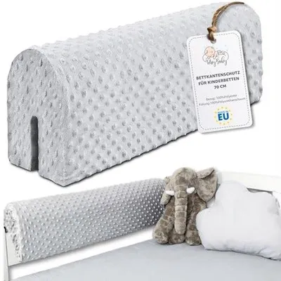 Produktbild von Famanu Bettseitenschutz 70 cm – Sicherheitsbettgitter mit waschbarem Bezug
