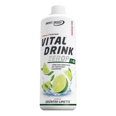 Produktbild von Best Body Nutrition - Vital Drink Zerop - 1000 ml Flasche, 1 x 1000 ml Flasche, Geschmack: Grüntee Limette