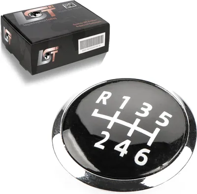 Produktbild von Schaltknauf Hebel Emblem Plakette 6-Gang chromfarben für VW TRANSPORTER VI T6