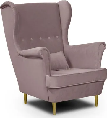 Produktbild von Skandinavischer Ohrensessel GOLDENER - Rosa