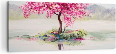 Produktbild von Bild auf Leinwand - Leinwandbild - Baum Abstraktion - 120x50cm - Wand Bild - Wanddeko - Wandbilder - Leinwanddruck - Bilder - Kunstdruck - Wanddekoration - Leinwand bilder - Wandkunst - AB120x50-3805
