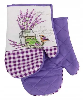 Zdjęcie produktu dla Rękawice do piekarnika, rękawice kuchenne z magnesem Lavender Lavender