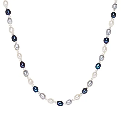 Produktbild von Valero Pearls Perlen-Kette Sterling Silber Süßwasser-Zuchtperle 43,0 cm 00474520