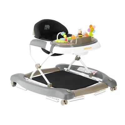 Produktbild von Deryan 4-in-1 Lauflernhilfe – Mit Spielset – Zusammenklappbar – Braun
