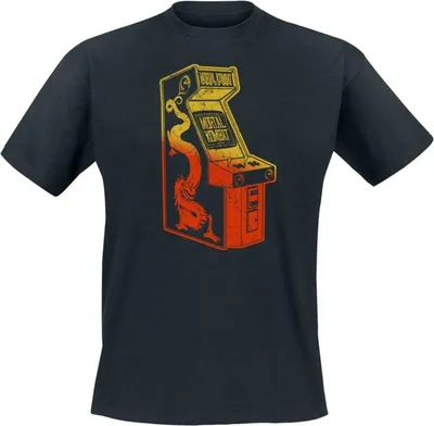 Produktbild von Mortal Kombat T-Shirt Herren Arcade schwarz Fan-Merch, Gaming 100% Baumwolle M