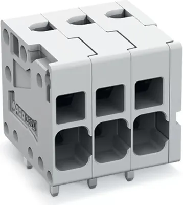Produktbild von WAGO Leiterplattenklemme;4 mm²;Rastermaß 5 mm;grau 2624-1103