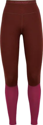 Produktbild von ICEBREAKER W ZONEKNIT 260 LEGGINGS Damen, Espresso/Cherry/Cb Größe: XS