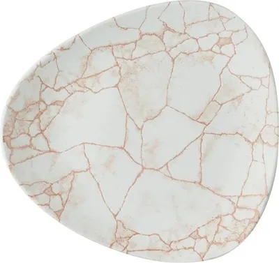 Zdjęcie produktu dla Churchill Studio Prints Kintsugi Lotus Plates, Coral, 228 mm, (12 sztuk)