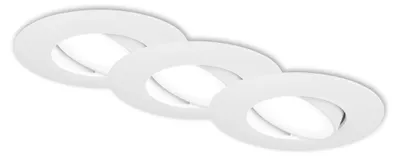 Image de Spots LED encastrables, lot de 3, IP65, blanc, 3xLED-p