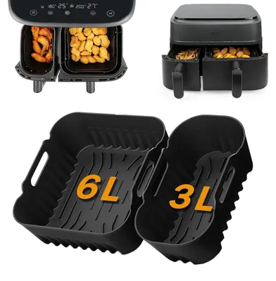 2er-Set Silikonformen für Philips Airfryer 3000/5000 9L