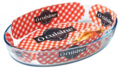 Image de Plat Four Ovale O'cuisine Verre Borosilicate Ultra-résistant - O'cuisine