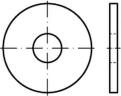 Produktbild von Reyher  440 U-Scheiben 9,0 x28x3,0 Stahl blank (100 Stück)