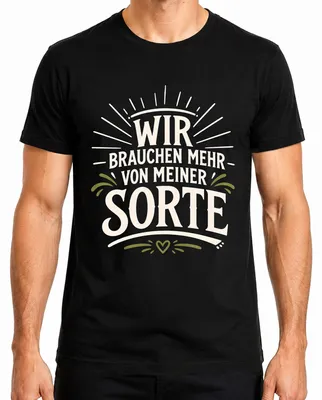 Imagen del producto de Necesitamos más camisetas para hombre con el diseño "Lustig Statement Sarkasmus", color , talla L