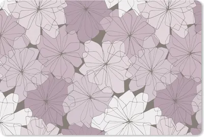 Produktbild von MuchoWow® Schreibtischunterlage Muster - Blumen - Minimalismus 60x40 cm - XXL Mauspad - Großes Mauspad