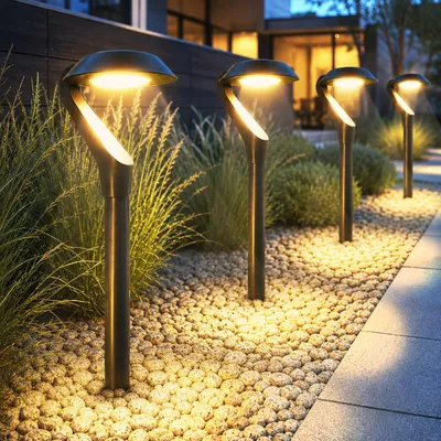 Productafbeelding van Zonnelampen voor buiten, 4 stuks, warmwitte led-tuinlampen op zonne-energie, IP65 waterdicht