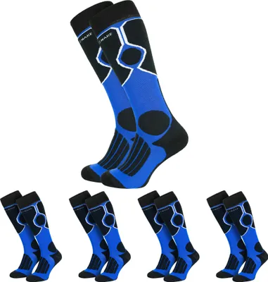 Produktbild von Black Snake 4 Paar Skisocken Damen Herren mit Klimasohle - 39/42 - Schwarz/Blau