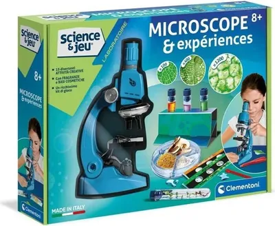 Immagine prodotto di Microscopio Super Profi Clementoni, ingrandimento 1200x, 50 esperimenti, illuminazione a LED, 8+ anni