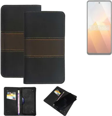 Produktbild von K-S-Trade Hülle Handyhülle kompatibel mit Vivo Y100t Schutzhülle Walletcase Bookstyle Tasche Schutz Case Handytasche Wallet Cover Kunstleder