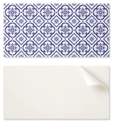 Obrázok produktu pre Samolepiaca vinylová doska s potlačou, 120 x 60 cm, vzor dlaždíc s ornamentami
