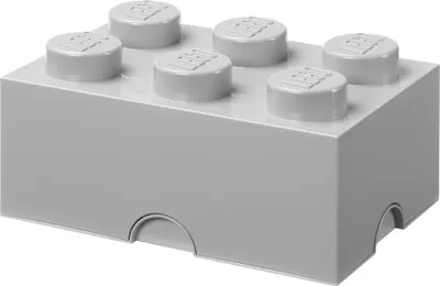 Image de LEGO Brique de rangement STORAGE BRICK 6 8,47 litres gris