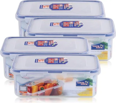 Produktbild von Lock&Lock HPL817T Frischhaltedose 1 Liter - Luft & Wasserdicht (4er Pack)
