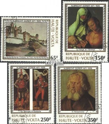 Produktbild von Briefmarken Obervolta 1978 Mi 732-735 (kompl.Ausg.) gestempelt Albrecht Dürer