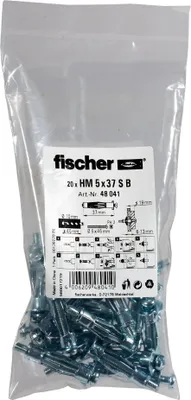 Zdjęcie produktu dla Dłużec Metalowy Z Wkrętem Fischer Hm 5X37