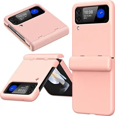 Produktbild von Handyhülle für Samsung Galaxy Z Flip 3 5G mit Displayschutz Scharnierschutz Kratzfest Stoßfest Hülle Pink