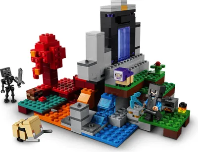 Obrázek produktu pro LEGO Minecraft Zničený portál, Sada na stavění, 8 rok/roky, Plast, 316 kusů, 595 g