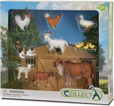 Produktbild von Set mit 9 Figuren „Leben auf der Collecta-Farm“.