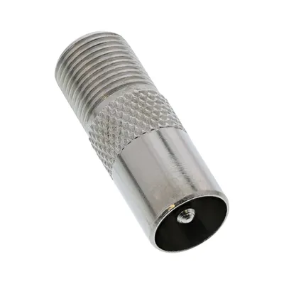 Produktbild von InLine® Koaxial Adapter, IEC- Stecker (Antenne) auf F-Buchse