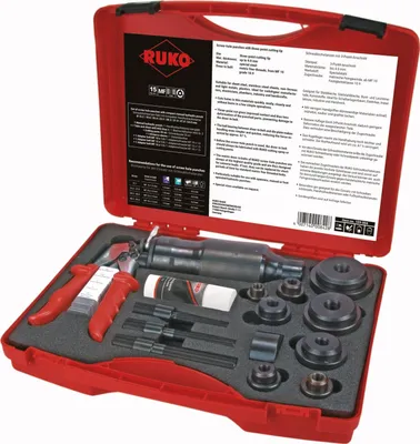 Image de Jeu de poinçons à vis Ruko n° 6 avec système hydraulique
