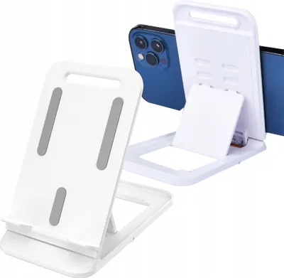 Obrázek produktu pro Univerzální skládací stojan Stojan na telefon bílý