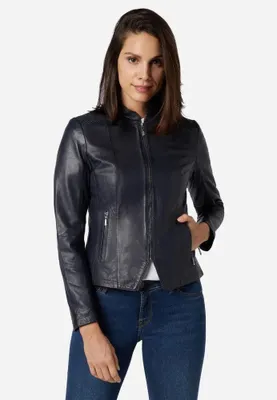 Produktbild von Damen Lederjacke Ricano ABIGALE – Blau / XL