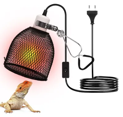 Productafbeelding van Reptielen Warmtelamp Beschermkorf, Terraria Lampenkap Met Dimschakelaar