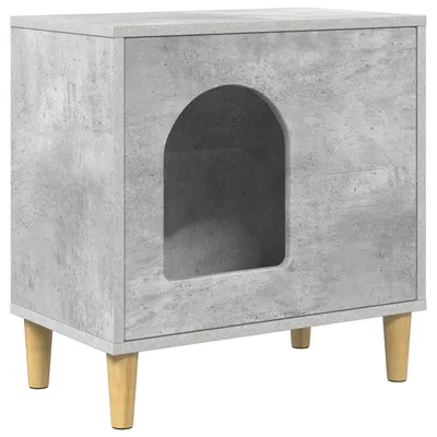 Obrázek produktu pro vidaXL Betonový domek pro kočky 51 x 30 x 52 cm materiál na bázi dřeva