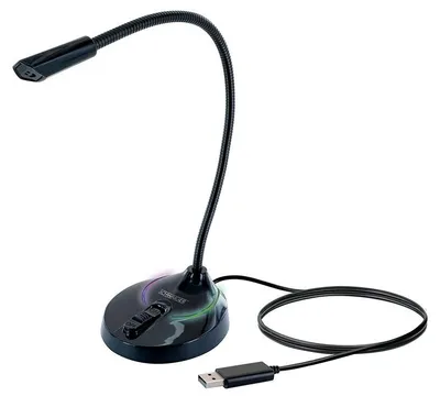 Produktbild von Schwaiger MF200 Gaming Mikrofon mit RGB Beleuchtung ohne störende Hintergrundgeräusche Videokonferenzen USB